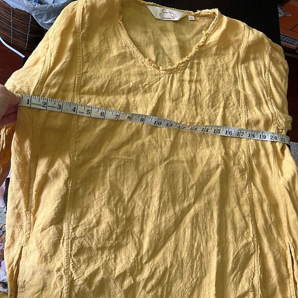 NWOT Paper Lace Linen Lagenlook Midi Dress - Picture 6 of 8